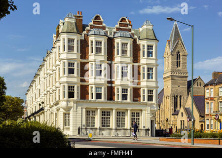 Brighton und Hove Regency / Edwardian / viktorianischen Architektur, illustriert es vorbei ist. Mietskasernen UK Stockfoto