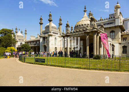 Brighton und Hove Regency / Edwardian / viktorianischen Architektur, illustriert es vorbei ist. Royal Pavillon UK Stockfoto