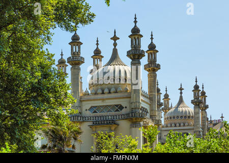 Brighton und Hove Regency / Edwardian / viktorianischen Architektur, illustriert es vorbei ist. Royal Pavillon UK Stockfoto