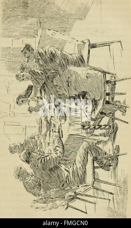 *Der letzte Bombardier*, illustriert von F. Bergen und R. Haug, ist ein historischer Bericht über die Rolle der Bombardier bei militärischen Operationen. Das Buch erfasst ihre Bedeutung und Verantwortung während des Krieges im späten 19. Jahrhundert. Stockfoto