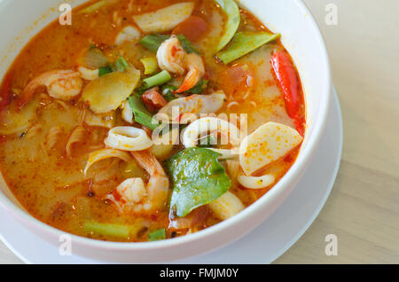 Thai-Stil Nudel, Tom Yum Kung Stockfoto