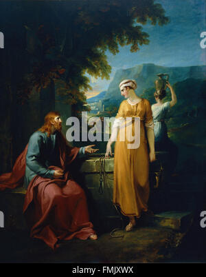 William Hamilton - Christus und die Frau aus Samaria Stockfoto
