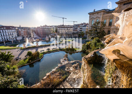 Le Palais Longchamps, Marseille, Bouches du Rhone, 13, Stockfoto