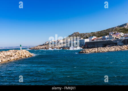 Marseille Les Goudes Bouches du Rhone 13 PACA Frankreich Europa / Bezirk von Les Goudes in Marseille Bouches du Rhone 13 PACA Stockfoto