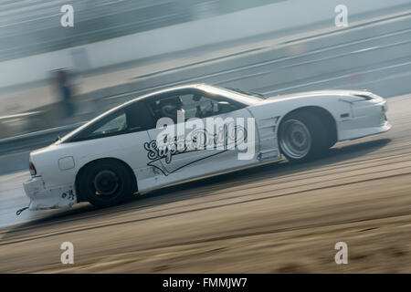 Corby, Großbritannien. 12. März 2016.  Drift Auto während der Drift-Matsuri Rockingham Motor Speedway am 12. März 2016 in Corby, Northamptonshire, Großbritannien. Bildnachweis: Gergo Toth/Alamy Live-Nachrichten Stockfoto