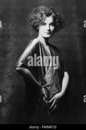 Greta Garbo. Porträt der schwedischen Filmstar, Greta Garbo, durch Arnold Genthe, geboren 1925 Stockfoto