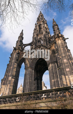 Walter Scott Monument, Princes Street, Edinburgh, Schottland, Großbritannien Stockfoto