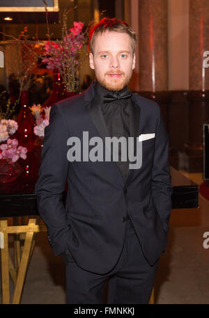 Moet & Chandon Grand Partituren vor 66. jährlichen International Film Festival Berlinale im Hotel de Rome Featuring: Stefan Konarske Where: Berlin, Deutschland bei: 10. Februar 2016 Stockfoto