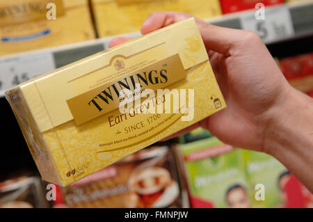 Twinings Earl Grey Tee Paket Stockfoto