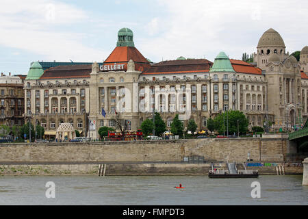 Hotel Gellert auf der Donau, Jugendstil, Budapest, Ungarn Stockfoto