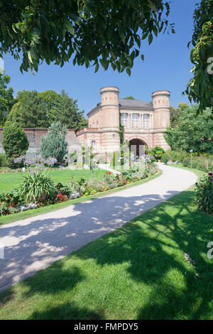 Eingang zum Botanischen Garten, Schlossgarten, Karlsruhe, Baden-Württemberg, Deutschland Stockfoto