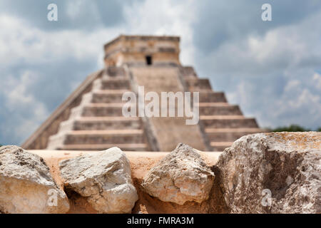 Chichen Itza Pyramide, El Castillo, Mexiko Stockfoto