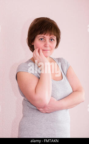 Porträt von attraktive Reife Frau Stockfoto