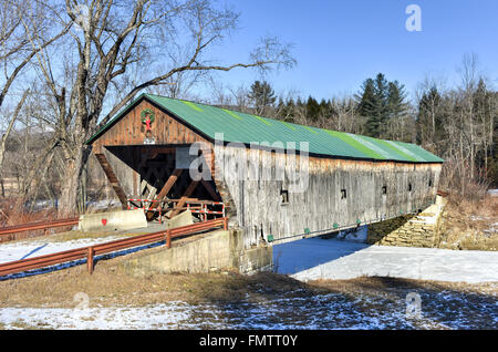 Hammond überdachte Brücke in Pittsford, Vermont Stockfoto