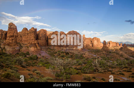 Garten Eden im Arches National Park in Utah Stockfoto