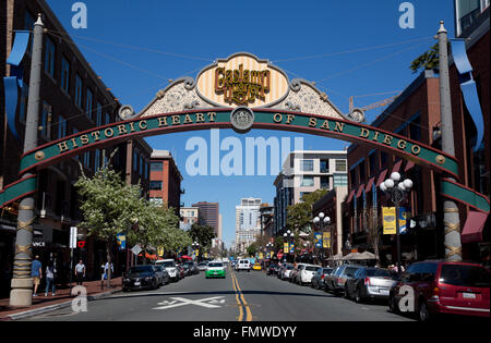 Gaslamp Quarter, San Diego, Kalifornien, USA Stockfoto