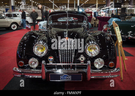 Ein Sportwagen Jaguar XK140 Coupe, 1956. Stockfoto