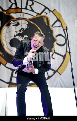 Sheffield, UK. 12. März 2016. John Newman Live in Concert-Credit: Robin Burns/Alamy Live-Nachrichten Stockfoto