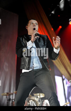 Sheffield, UK. 12. März 2016. John Newman Live in Concert-Credit: Robin Burns/Alamy Live-Nachrichten Stockfoto