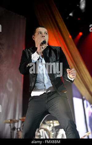 Sheffield, UK. 12. März 2016. John Newman Live in Concert-Credit: Robin Burns/Alamy Live-Nachrichten Stockfoto