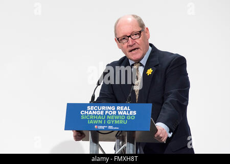 Jonathan Evans Vorsitzender der walisischen konservativen Partei während der walisischen konservativen Partei. Stockfoto