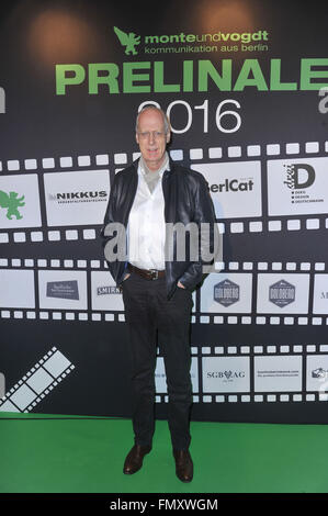 Prelinale-Party vor 66. jährlichen internationalen Filmfestspiele Berlin (Berlinale) am Academie Lounge Featuring: Gottfried Vollmer wo: Berlin, Deutschland bei: 10. Februar 2016 Stockfoto