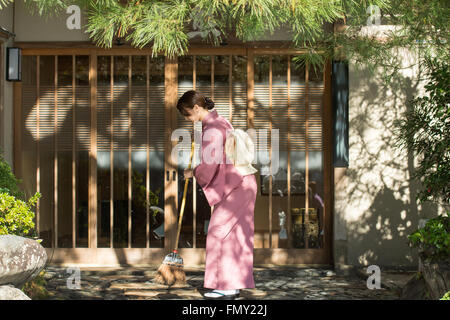 Frauen in Kimono Kleid in Kyoto, japan Stockfoto