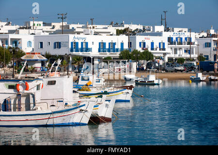 Griechenland, Kykladen, Antiparos, Hafen Stockfoto