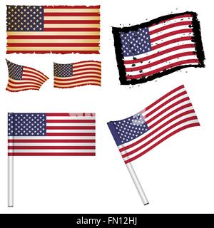 Independence Day of America, 4 th July.Vector Abbildung Stock Vektor