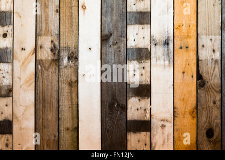 Rustikale verwitterten Palettenholz Stockfoto