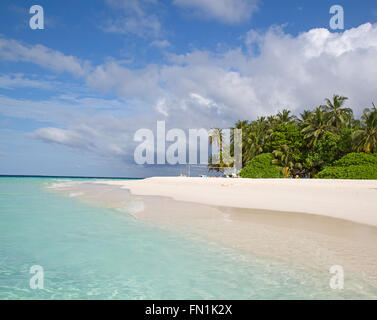Malediven Insel. Paradies in den Tropen. Stockfoto