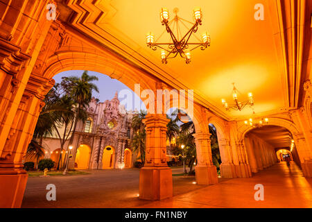 Historische Architektur in San Diego, Kalifornien, USA. Stockfoto