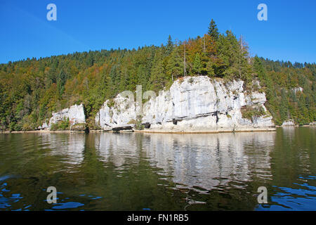 Felsigen Jura-Gebirge. Schweiz, September 2014. Stockfoto