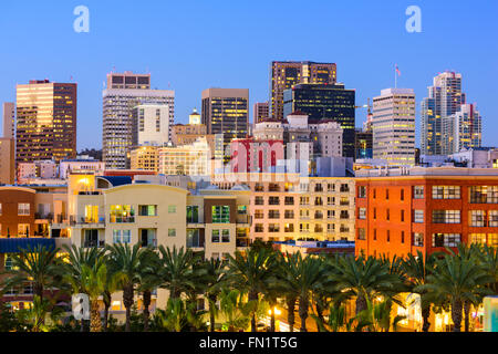 Die Innenstadt von Skyline von San Diego, Kalifornien, USA. Stockfoto