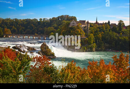 Rheinfall - der grösste Wasserfall Europas Stockfoto