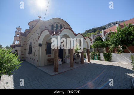 Kirche des Agios Nektarios (Saint Nektarios) auf Rhodos Insel Stockfoto