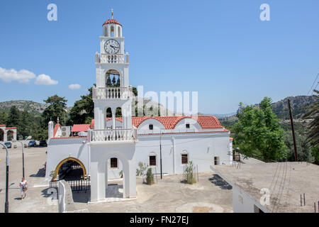 Kloster von Panagia Tsambika auf Rhodos Insel Stockfoto