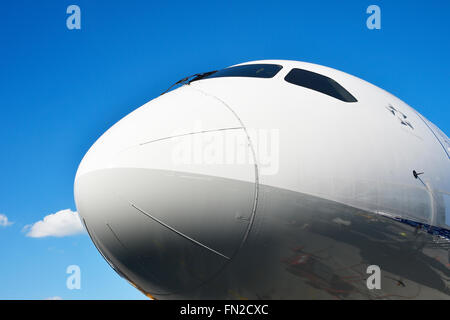 Motor, Rad, Ventilator, Turbine, Boeing 787, B787, b 8, 9, Dreamliner, Dream Liner, Flughafen München, Flughafen München, Stockfoto