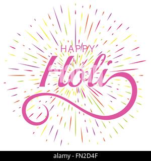 Indische Farbe Festival Holi Stock Vektor