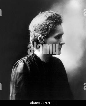 Marie Curie. Foto von den Nobelpreis gewinnen Wissenschaftler, Marie Skłodowska Curie. Datum der Foto unbekannt. Stockfoto