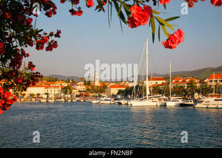 Vela Luka-Stadt in Insel Korcula Stockfoto