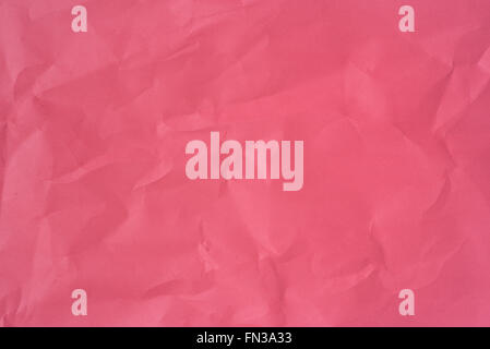 zerknittertes Papier rot Hintergrundtextur Stockfoto