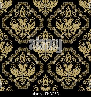 Nahtlose Vector Wallpaper im Stil des Barock Stock Vektor