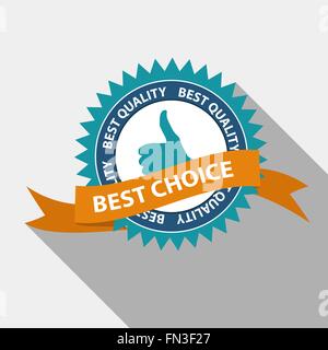 Beste Wahl Qualität Beschriftungssatz flach modernes Design mit langen Sh Stock Vektor