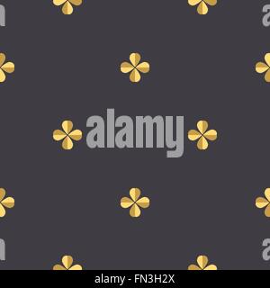 Vierpass Klee nahtlose Stock Vektor