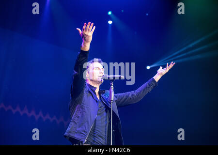 Wet Wet Wet - die große Bild-Tour - die Metro Arena, Newcastle Upon Tyne auf Freitag, 11. März 2016 Stockfoto