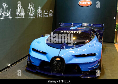 Bugatti Vision Gran Turismo Retromobile Show in Paris Stockfoto
