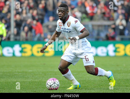 Genua, Italien. 13. März 2016. Afriyie Acquah in Aktion während der Serie A Fußballspiel zwischen Genoa CFC und Torino FC. Genoa CFC gewinnt 3: 2 gegen den FC Turin. © Nicolò Campo/Pacific Press/Alamy Live-Nachrichten Stockfoto