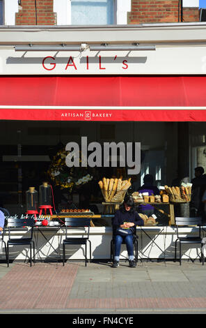 London NW6, Queens Park, Salusbury Road, Gails Bäckerei Stockfoto