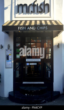 London NW6, Queen es Park, Fish And Chips, Herr Fisch Stockfoto